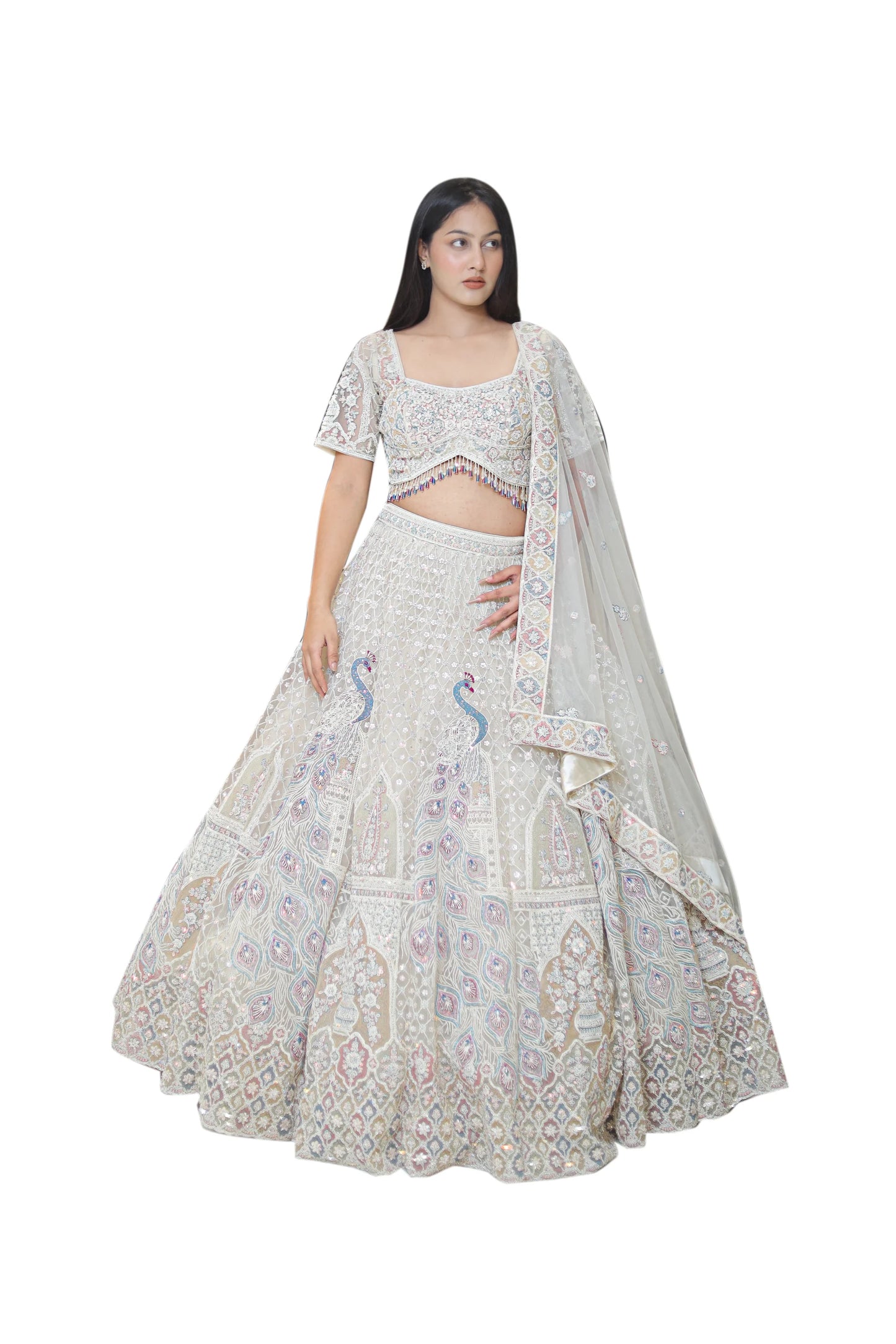 Timeless Off-White Lehenga for Engagements & Grand Celebrations