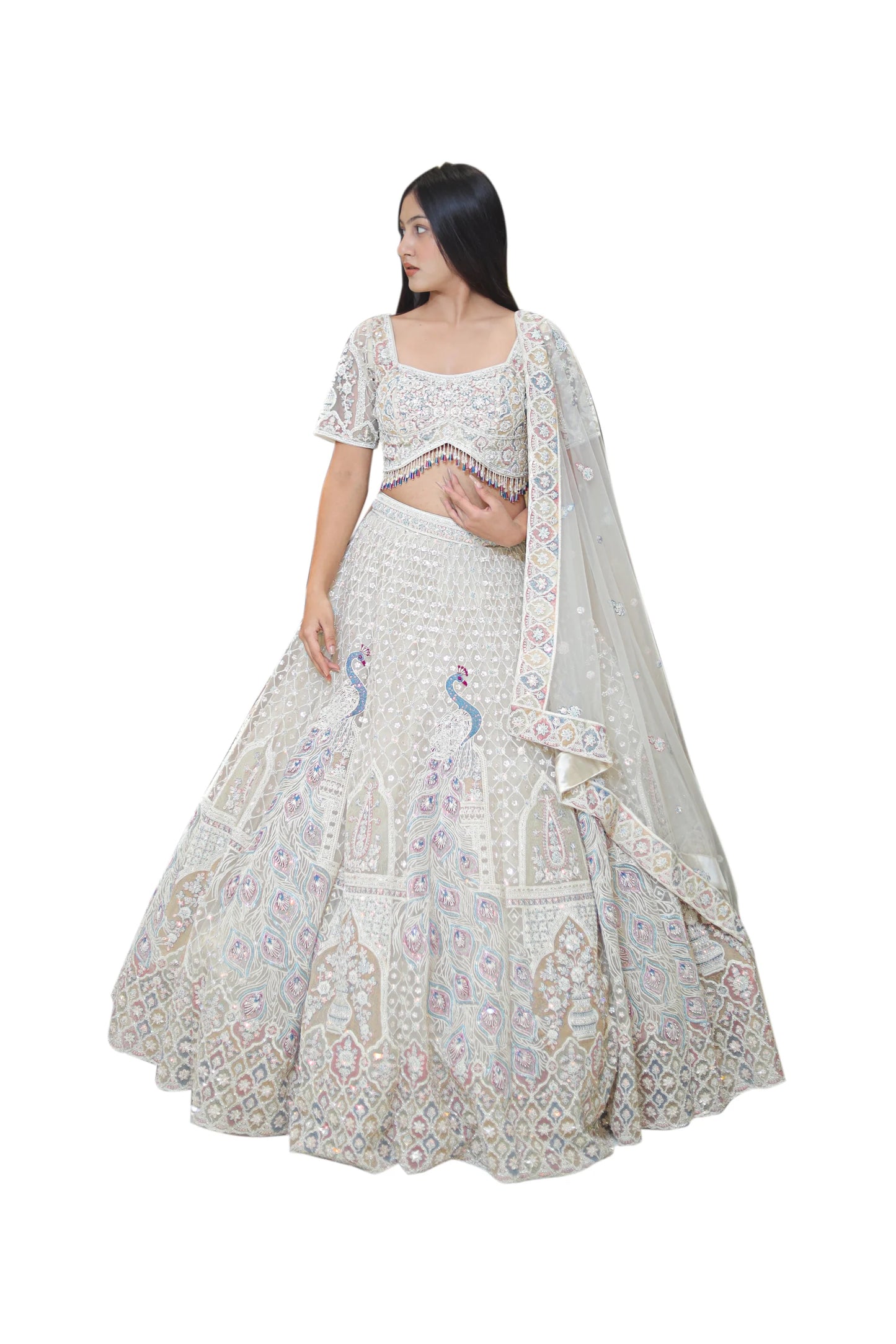 Timeless Off-White Lehenga for Engagements & Grand Celebrations