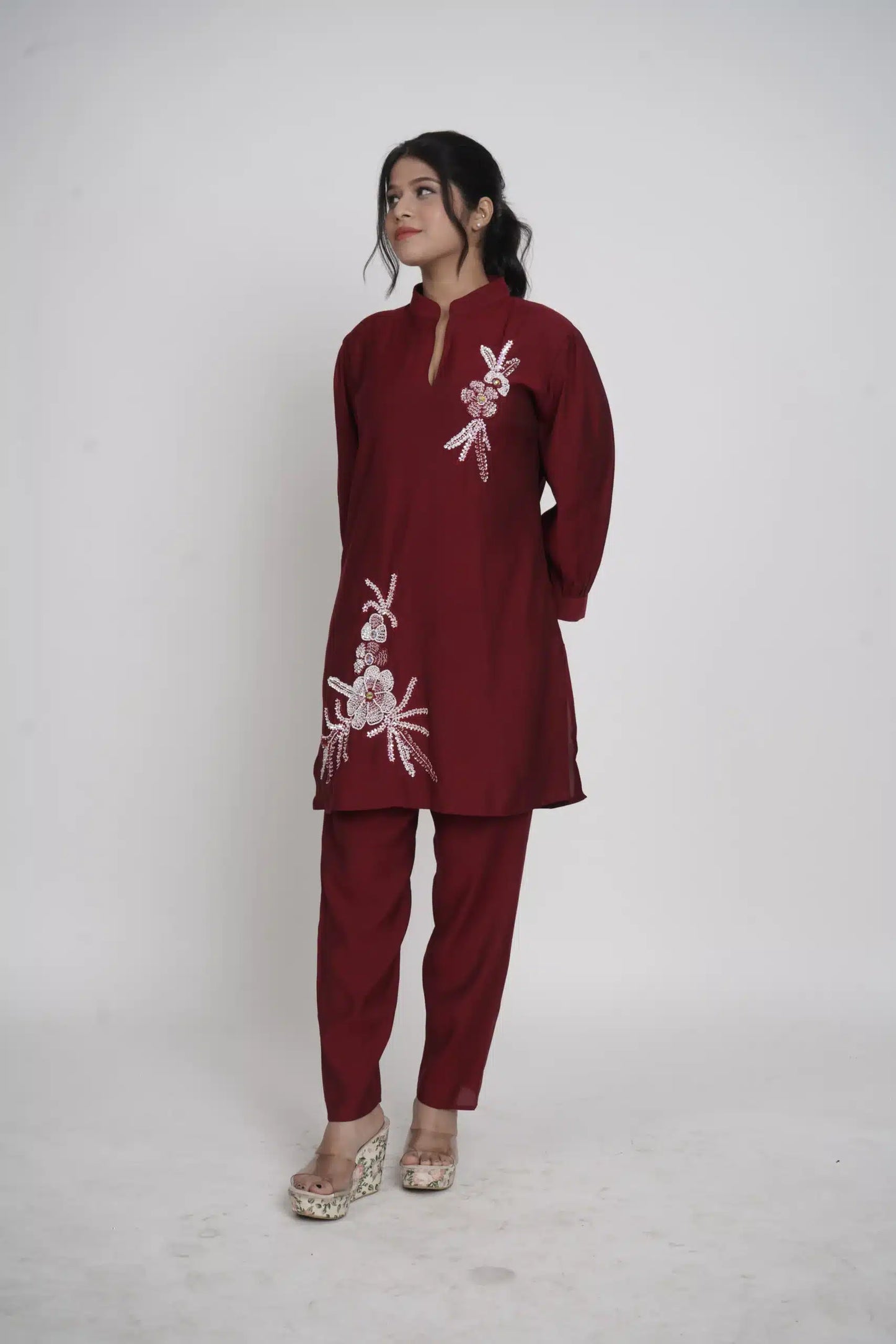 Elegant Black Indo Western Dress Stylish Co-ord Set