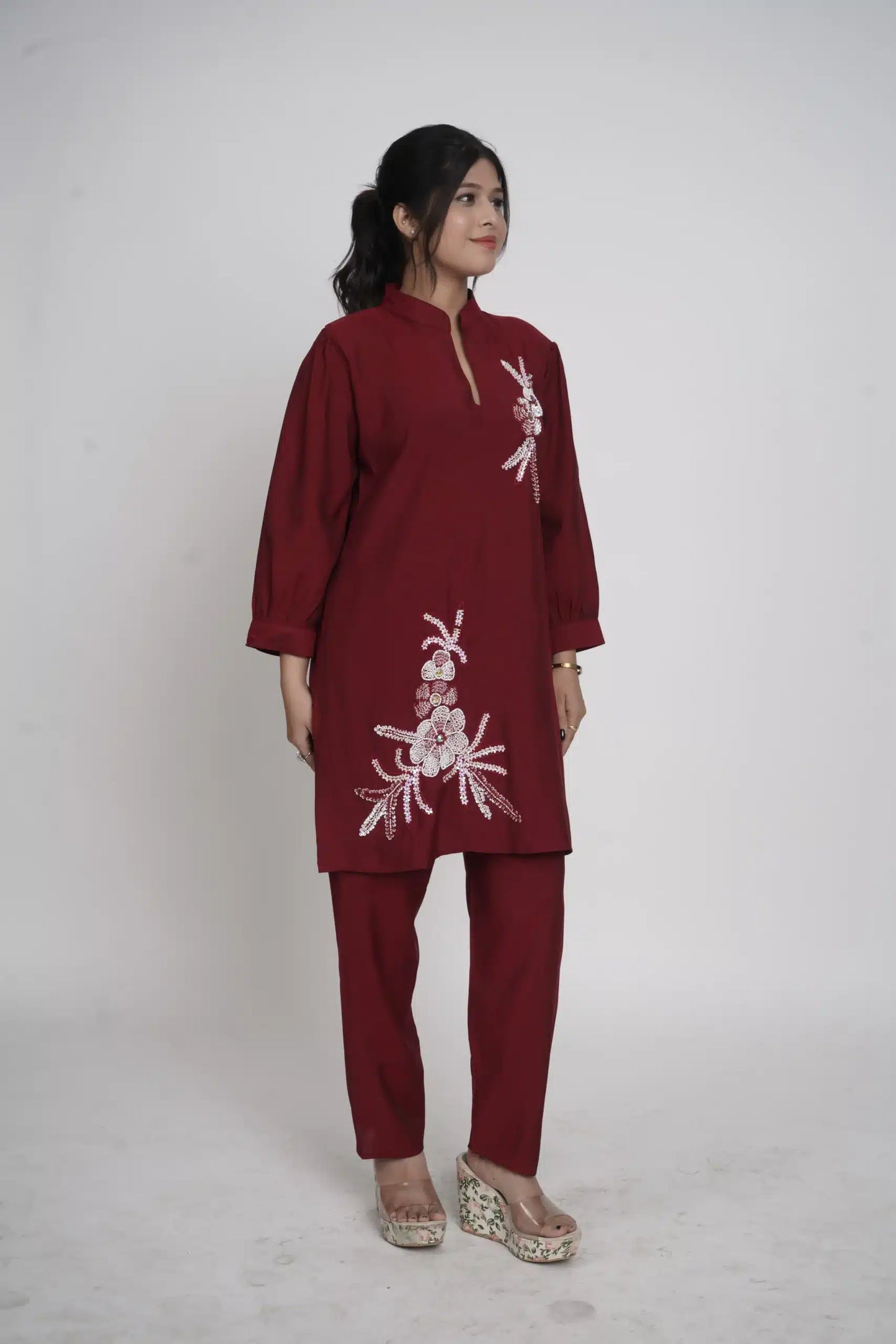 Elegant Black Indo Western Dress Stylish Co-ord Set