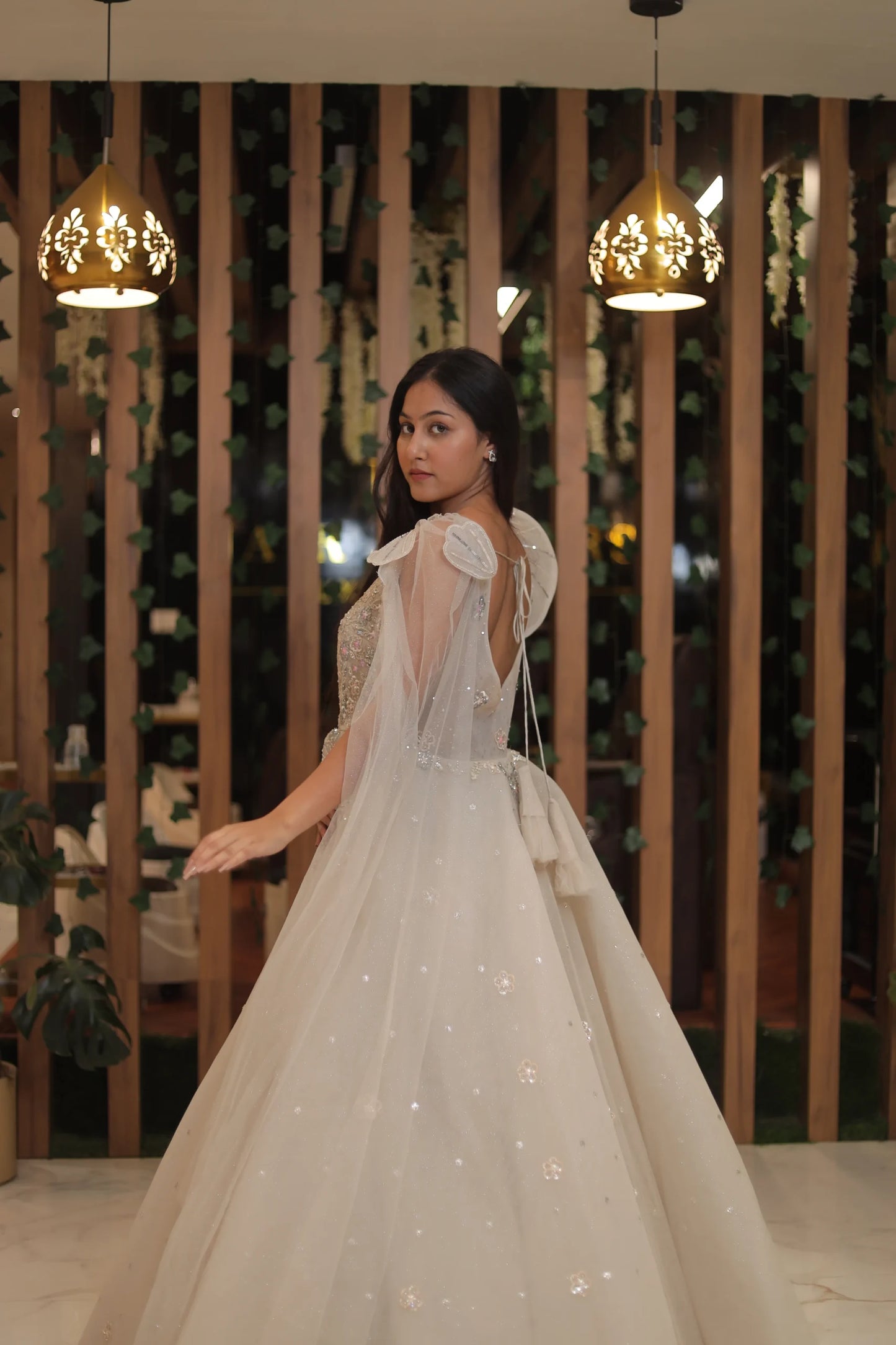 Ivory Off-White Designer Ball Gown
