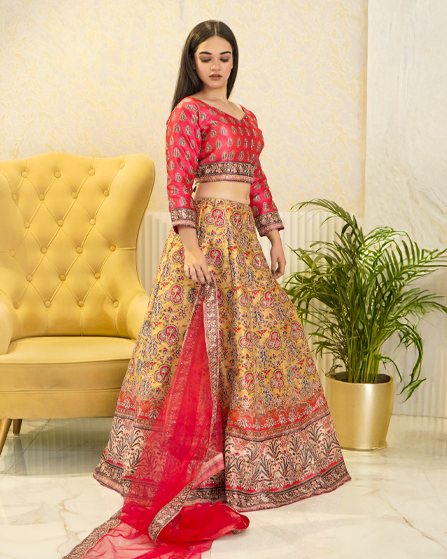Rajwada Silk Lehenga Choli With Dupatta