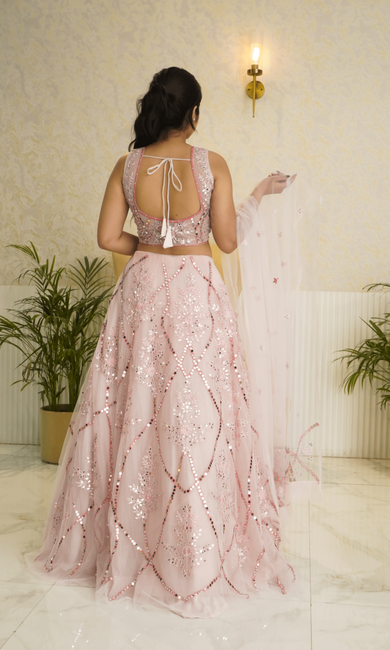 Pink Party Wear Girlish Lehenga for Women