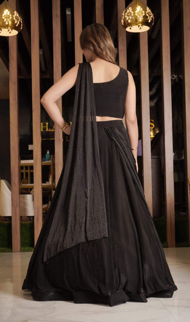 Black Indo Western Dress for Womens